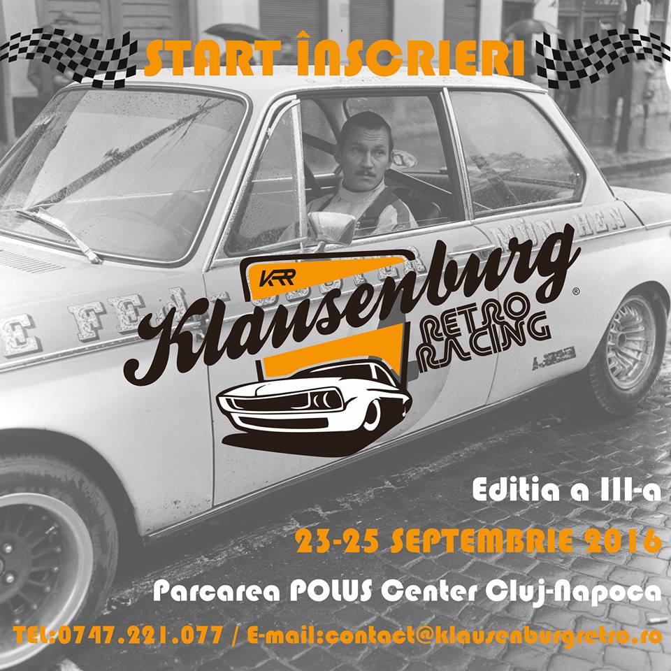 Klausenburg Retro Racing  23-25 septembrie 2016: Regulament particular