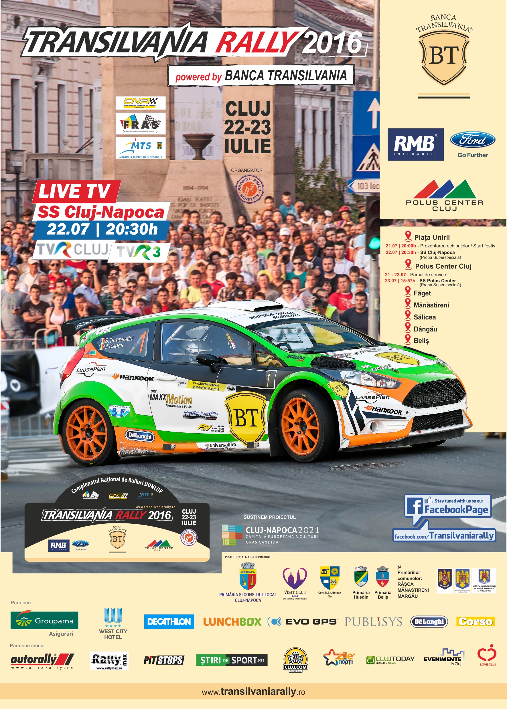Transilvania Rally se intoarce in Piata Unirii!