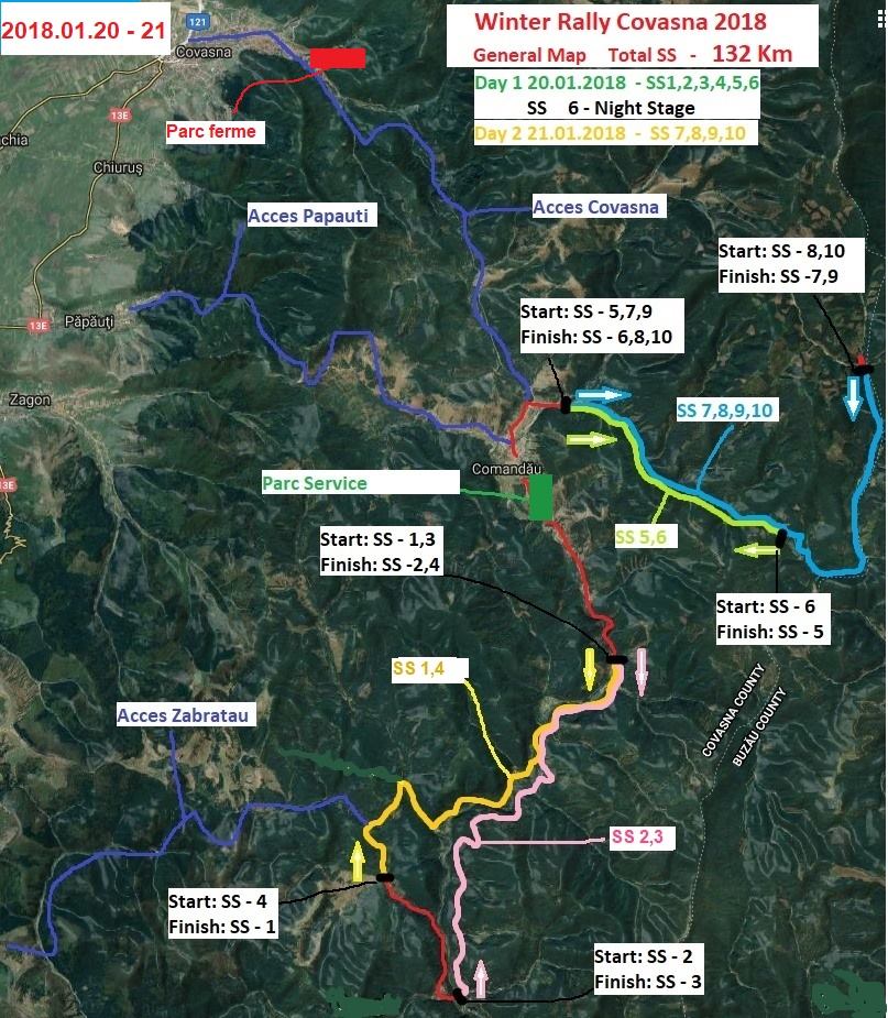 Winter Rally Covasna 2018 – Harta & Plan orar