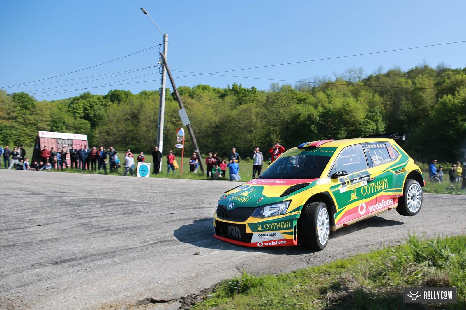 Un viraj abordat prea optimist a pus punct prematur evolutiei echipajului Cotnari Rally Team