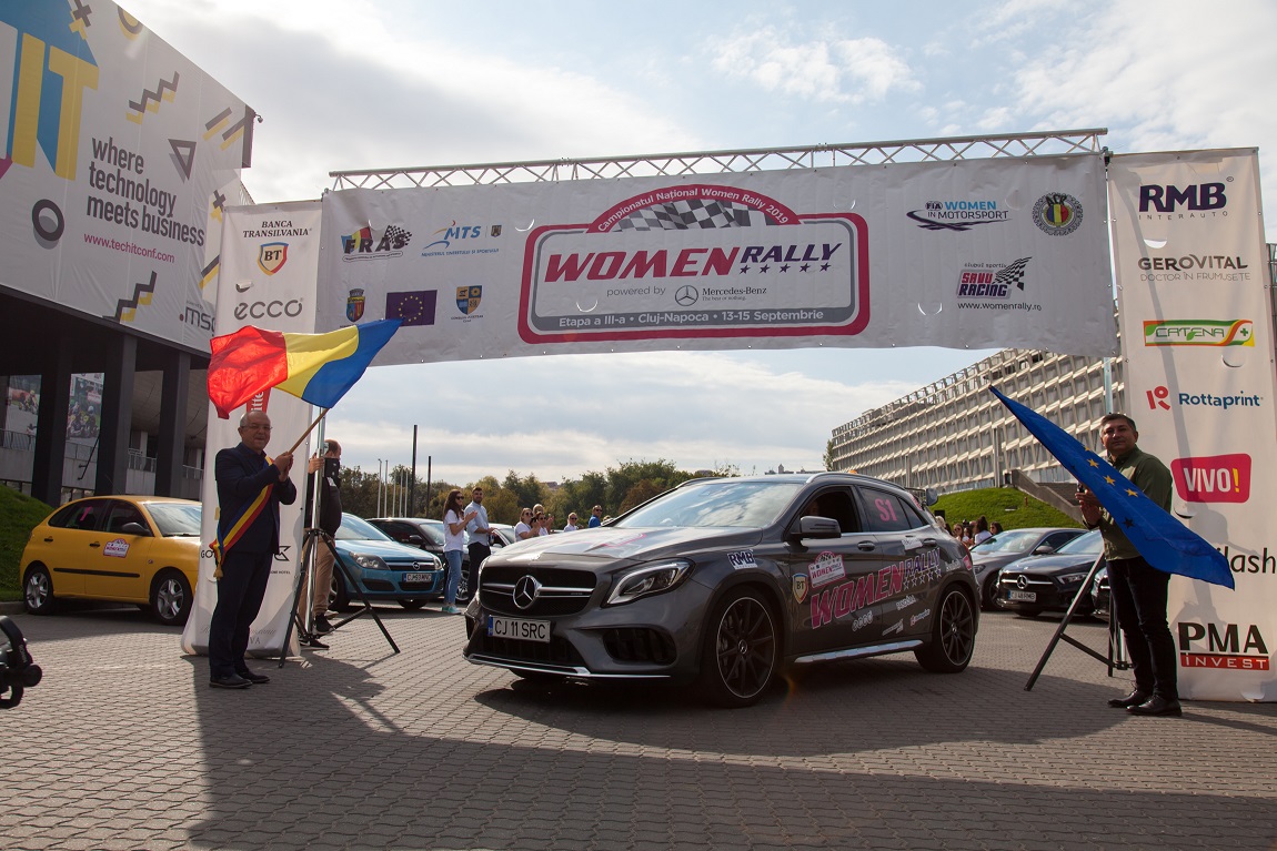 Zeci de femei au turat motoarele la Women Rally Cluj-Napoca