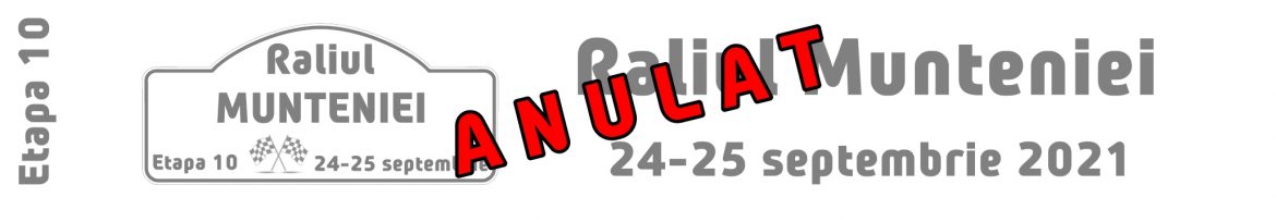 Raliul Munteniei 2021