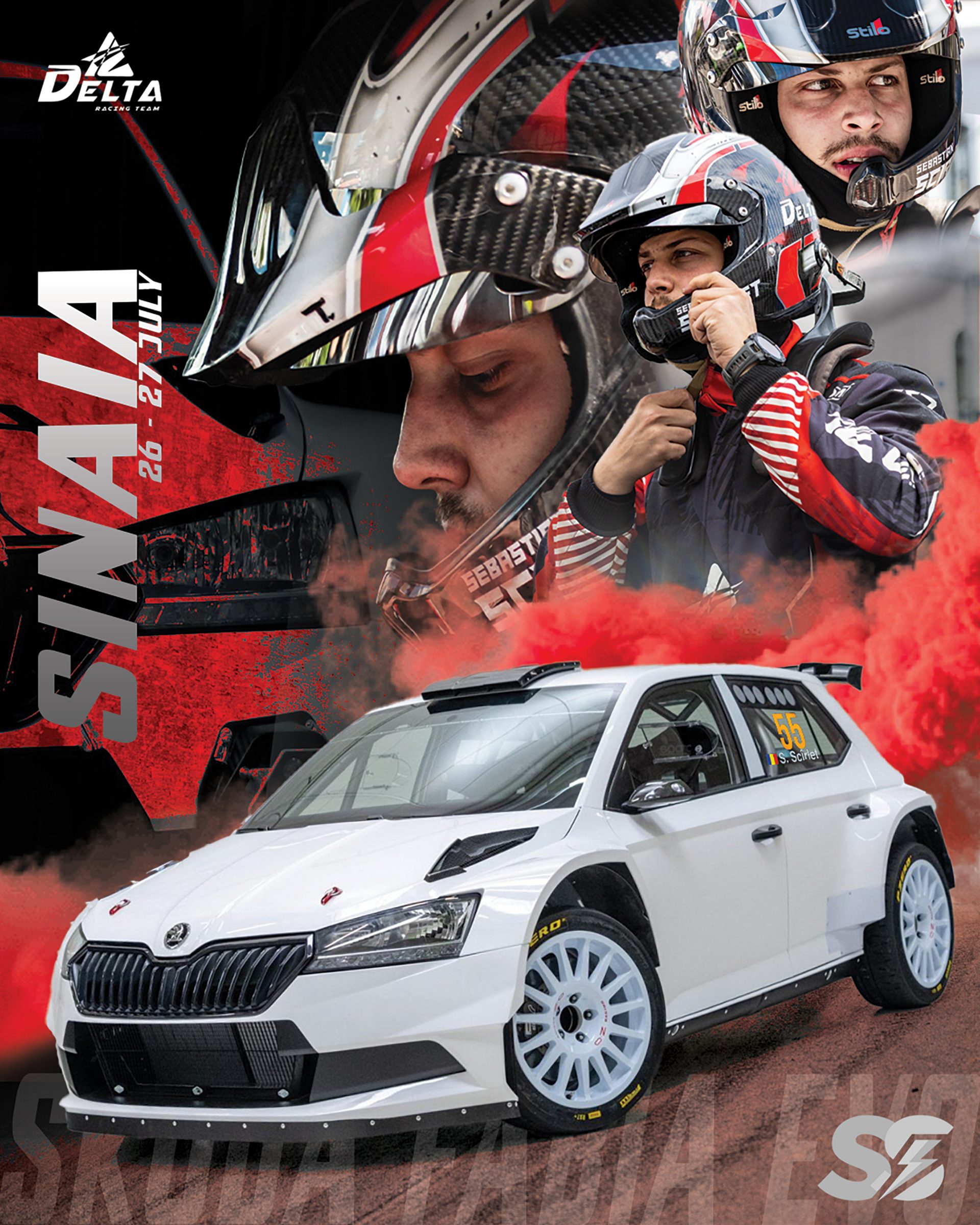 Din vis, pe traseu – Sebastian Scîrlet debutează cu o Škoda Fabia Rally2 Evo la Trofeul Sinaia